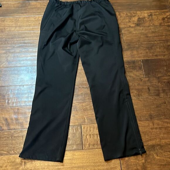 L-RL Lauren Active Black side zip/vent pants, 10! - Picture 9 of 12